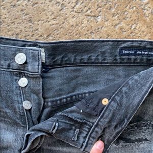 Emerson slim boyfriend black wash jeans